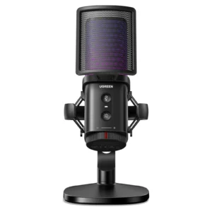 UGREEN Noise-Cancelling RGB 7-Light USB Desktop Microphone – CM581 – 65629