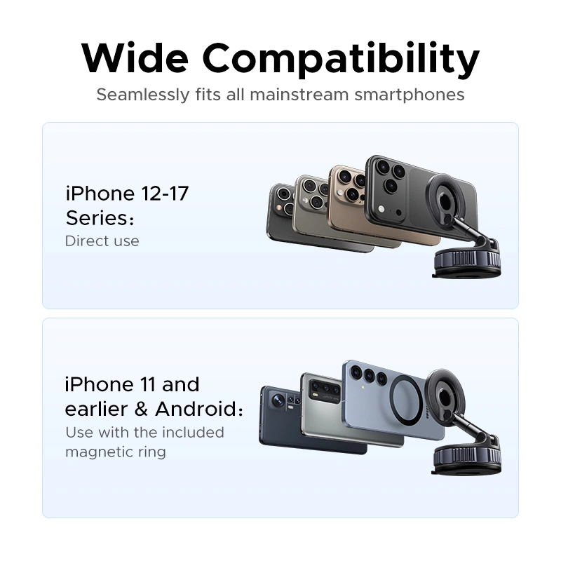 UGREEN Suction Cup Magnetic Phone Mount – 75666 - Image 10