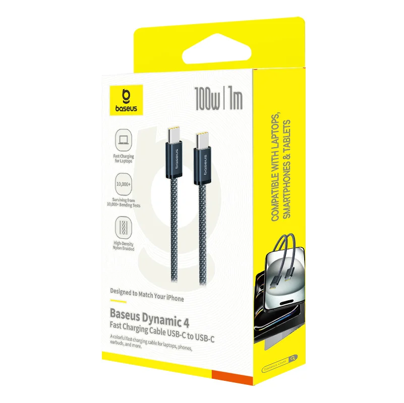 Baseus Dynamic 4 Series 100W 1m Type-C to Type-C Fast Charging Data Cable - Image 5