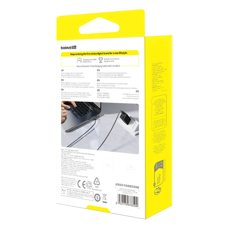Baseus Dynamic 4 Series 100W 1m Type-C to Type-C Fast Charging Data Cable - Image 6