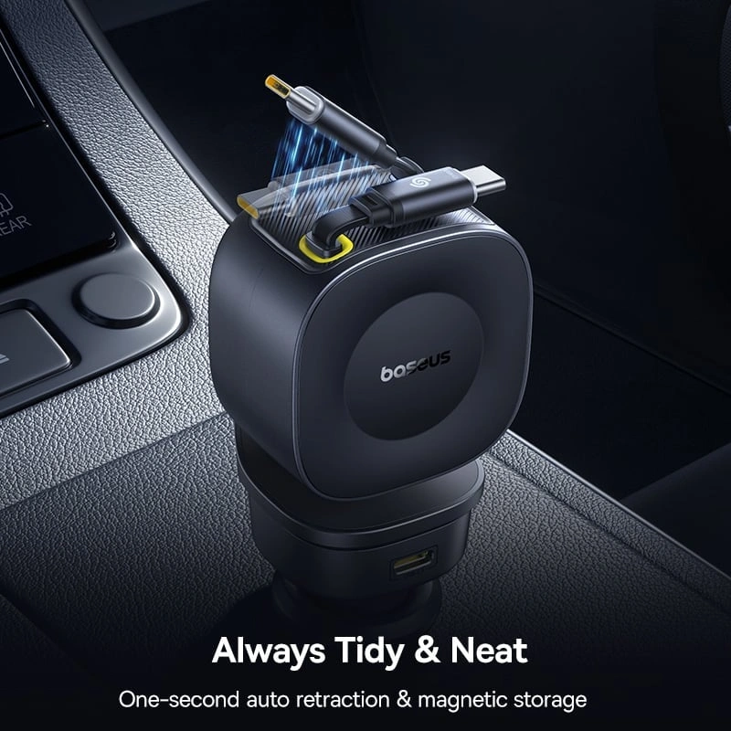 Baseus PrimeTrip VR2 Max 240W Car Charger with Retractable Cable - Image 9