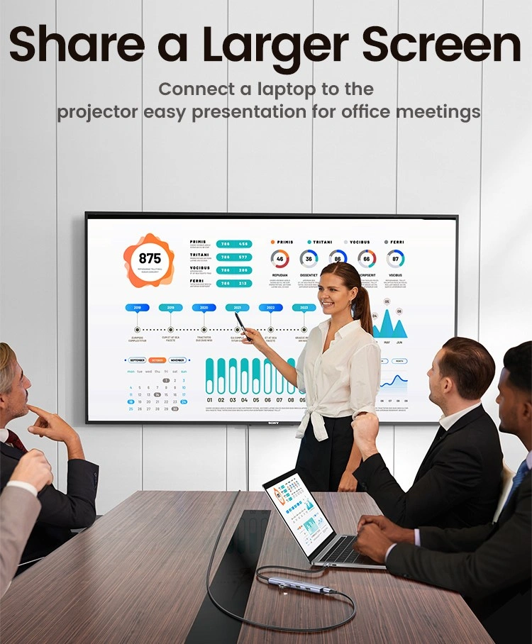 UGREEN 5-in-1 Type-C Multifunction Adapter – 15495 - Image 2