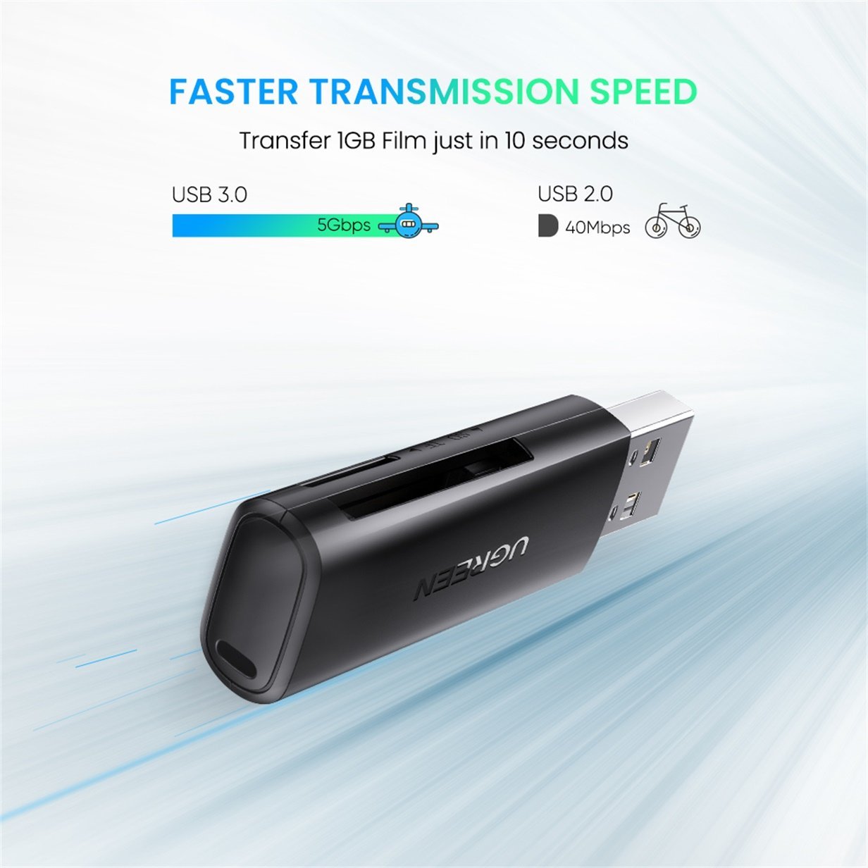 UGREEN USB 3.0 Multifunction Card Reader – 60722 - Image 5