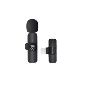 Green Lion Solo Wireless Microphone with 3 Plugs (USB-A, Type-C, Lightning) - Black