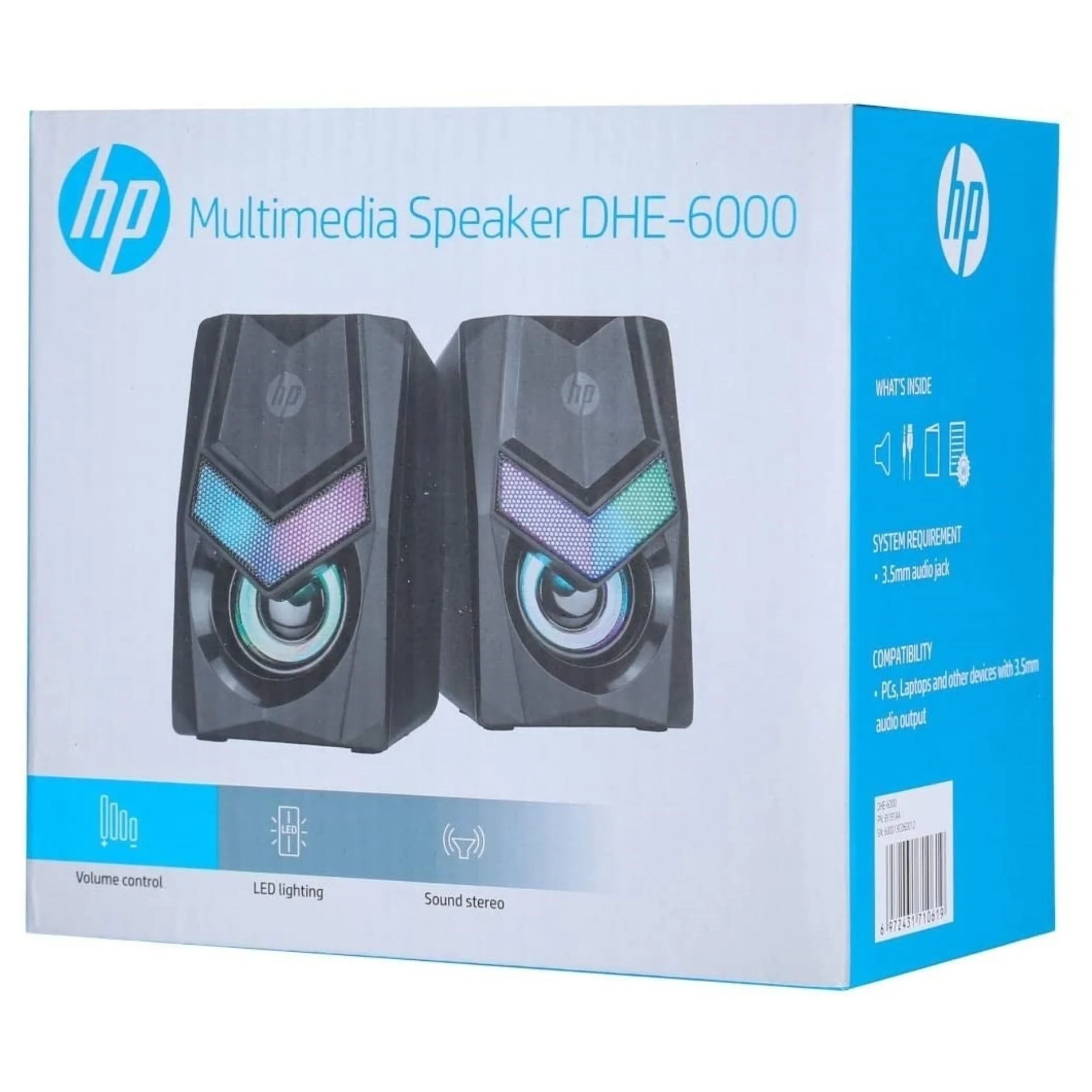 HP DHE-6000 RGB Computer Speaker - Image 6