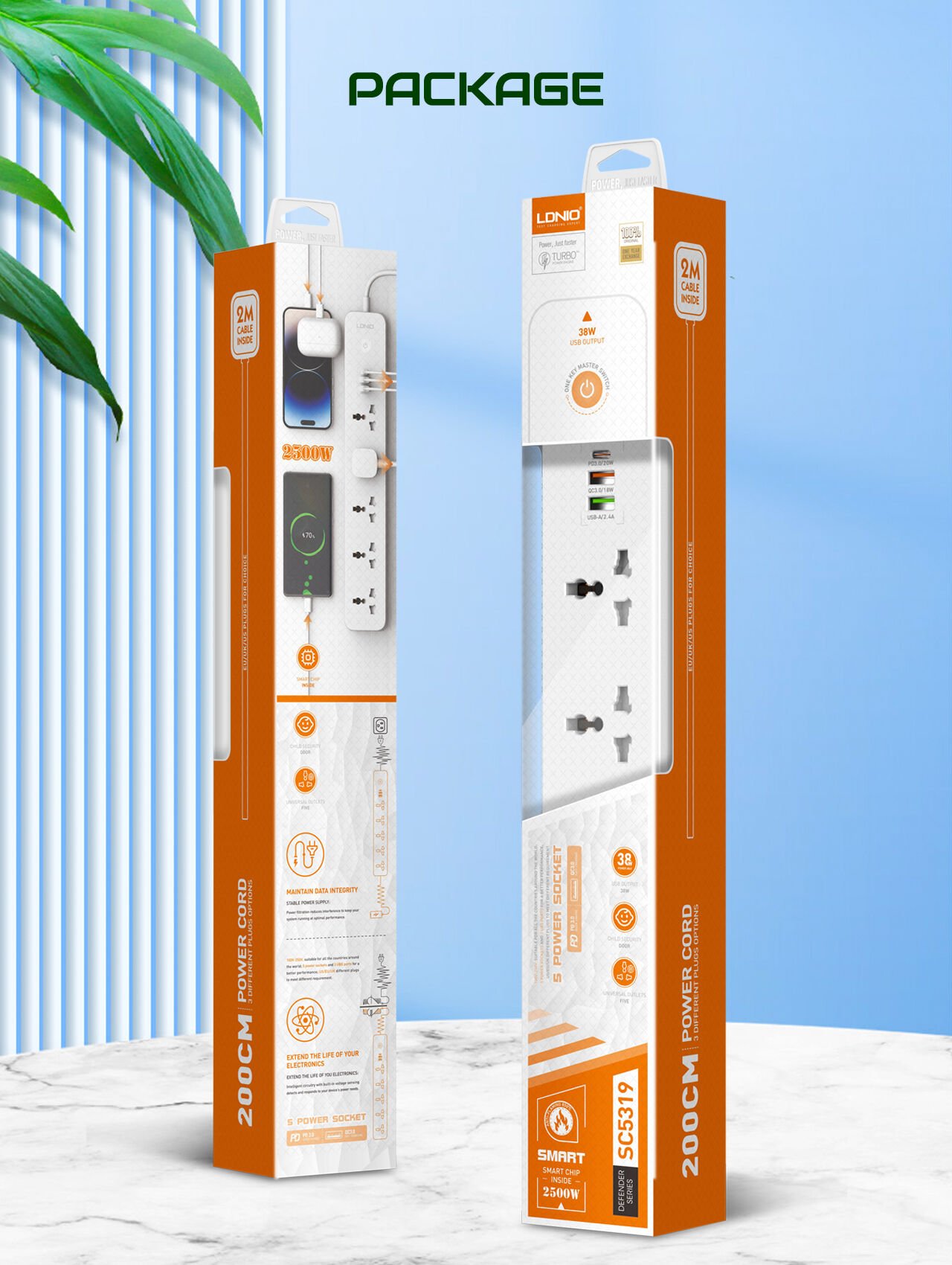 LDNIO Defender Series 5 AC Power Socket - SC5319 - Image 10