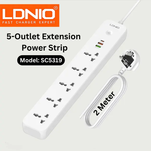 LDNIO Defender Series 5 AC Power Socket - SC5319 - Image 5