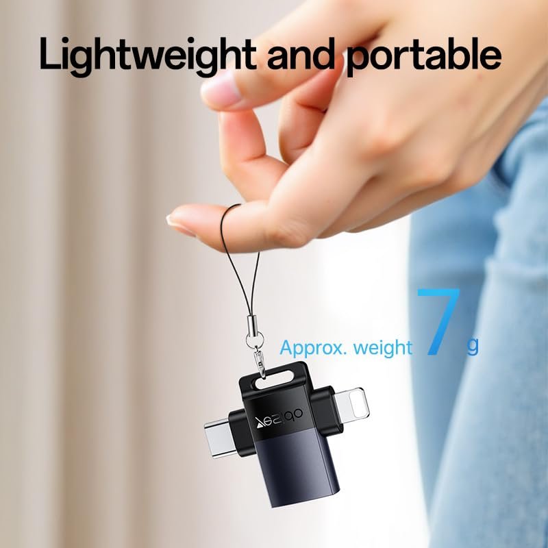 Yesido GS35 2-in-1 USB 3.0 to C + L OTG Adapter - Image 8