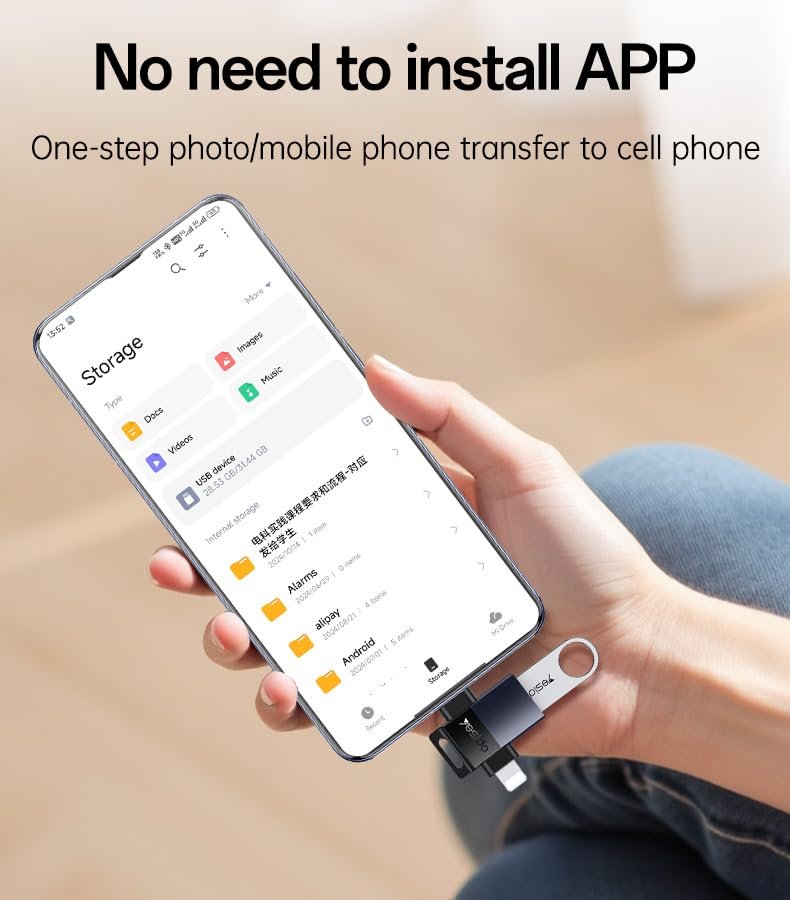 Yesido GS35 2-in-1 USB 3.0 to C + L OTG Adapter - Image 9