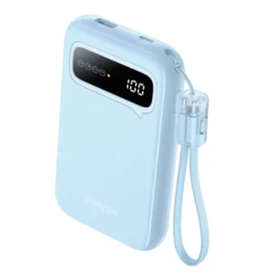 UGREEN 20W 10000mAh Two-way Fast Charging Power Bank with Type-C to Type-C Cable (Blue) - PB522 – 45423B