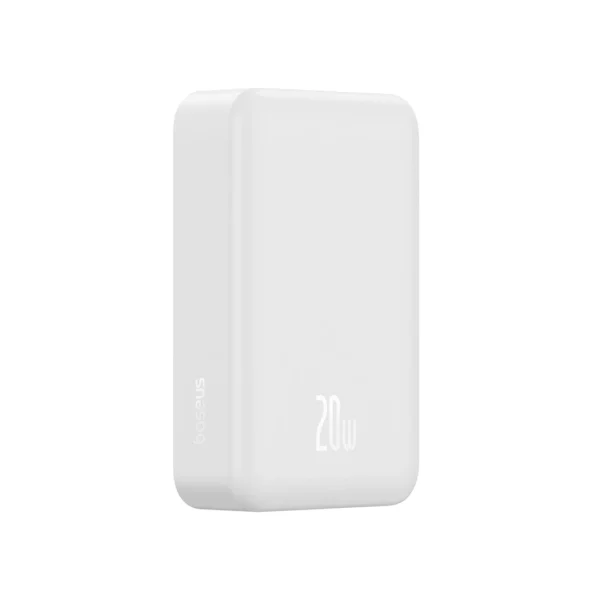 Baseus EnerFill FM41 20W 20000mAh Mini Magnetic Power Bank Moon White – E0027U01