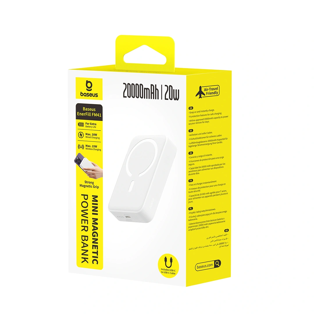 Baseus EnerFill FM41 20W 20000mAh Mini Magnetic Power Bank - Image 11