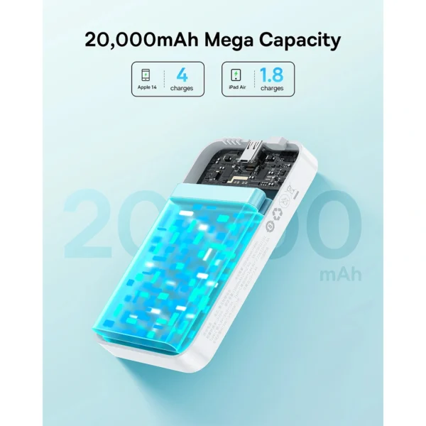 Baseus EnerFill FM41 20W 20000mAh Mini Magnetic Power Bank - Image 7