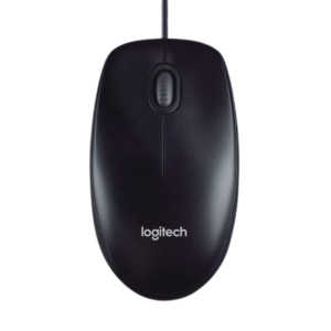 Logitech B100 Optical USB Wired Mouse – Black