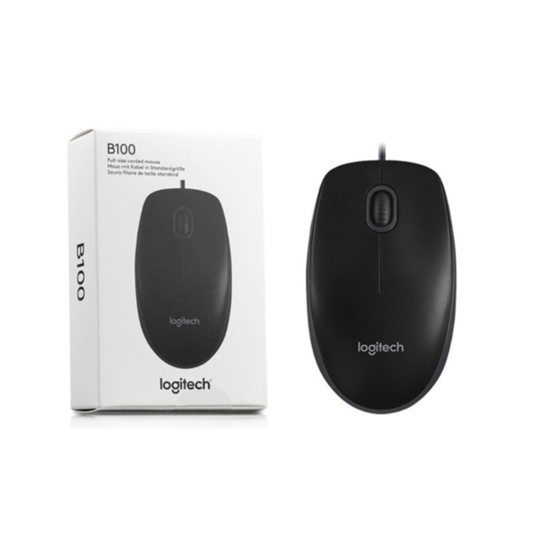 Buy Premium Logitech B100 Optical USB Wired Mouse - Black