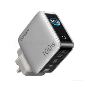 UGREEN Nexode Pro 100W 5-Port (4 × USB-C + 1 × USB-A) GaN Fast Charger with Smart Display UK – X773 – 65621B