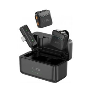 LITO LM04 Ai-Wireless Lapel Microphone with Charging Case