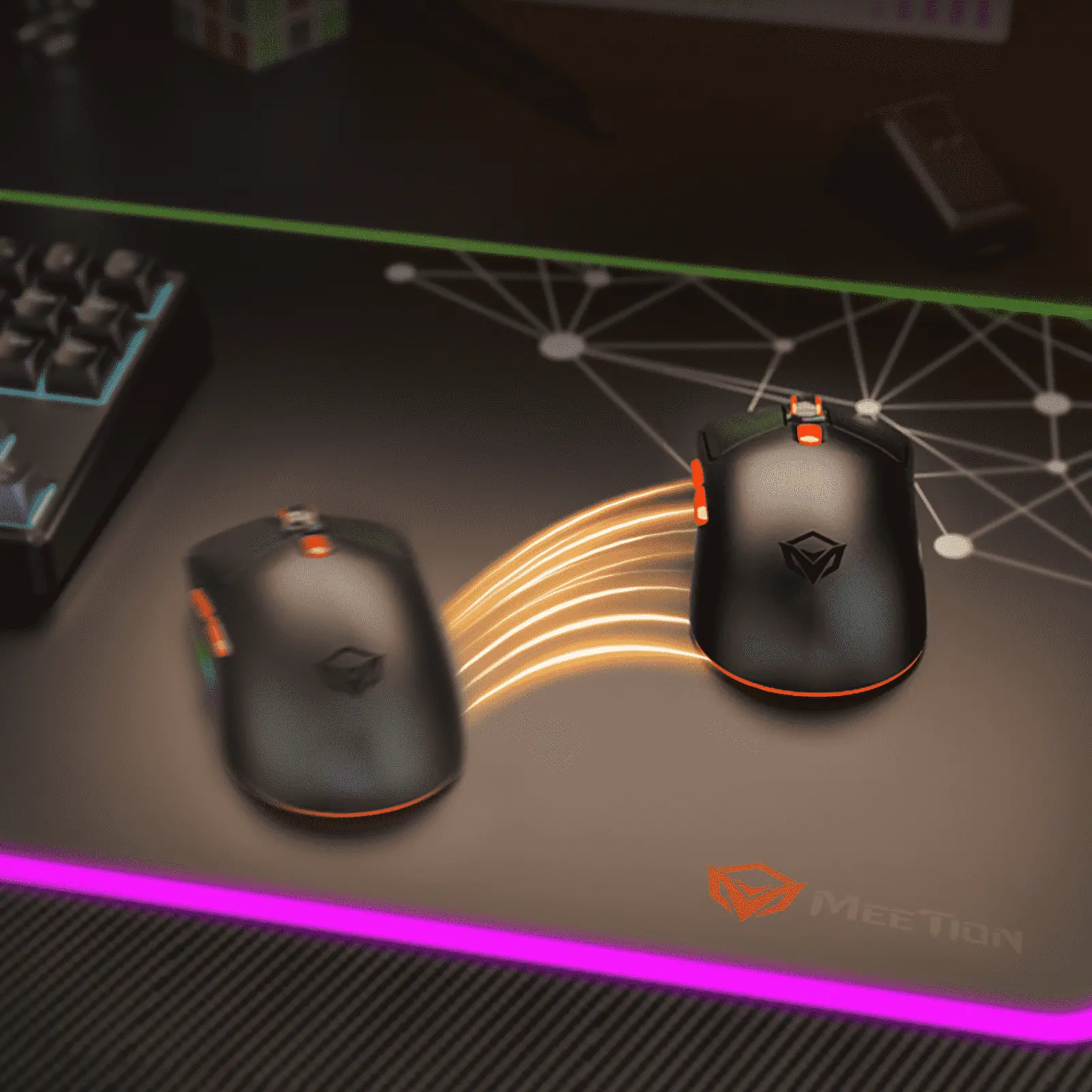 Meetion GW38 Wireless Tri-Mode Gaming Mouse with Magnetic Charging Dock - Image 12