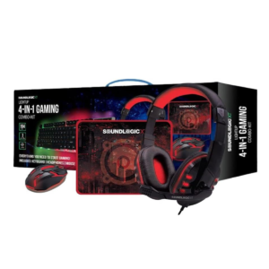 Soundlogic XT Lightup 4-in-1 Gaming Combo Kit (Keyboard, Mouse, Headphones & Mouse Pad)