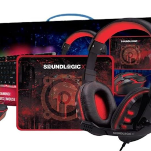 Soundlogic XT Lightup 4-in-1 Gaming Combo Kit (Keyboard, Mouse, Headphones & Mouse Pad)
