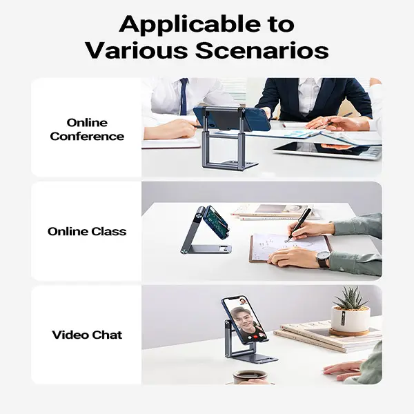 UGREEN Multi-angle Adjustment Metallic Phone Stand – 50324 - Image 7