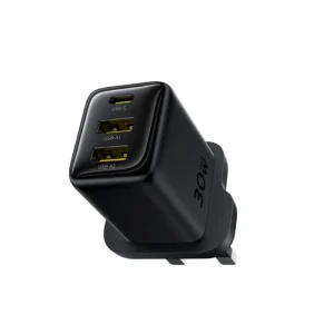 Baseus EnerFill FN11 30W Gan5 3-Port (2 * USB-A + 1 * USB-C) Fast Charger - E0121M03
