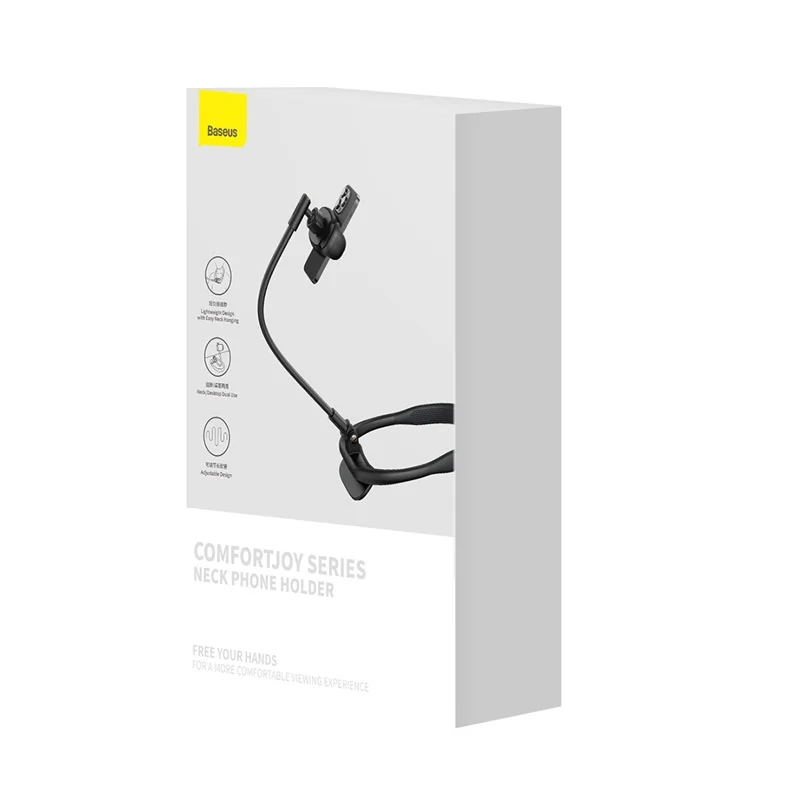 Baseus ComfortJoy Series Neck Phone Holder – Black - Image 16