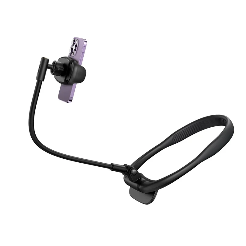 Baseus ComfortJoy Series Neck Phone Holder – Black - Image 6