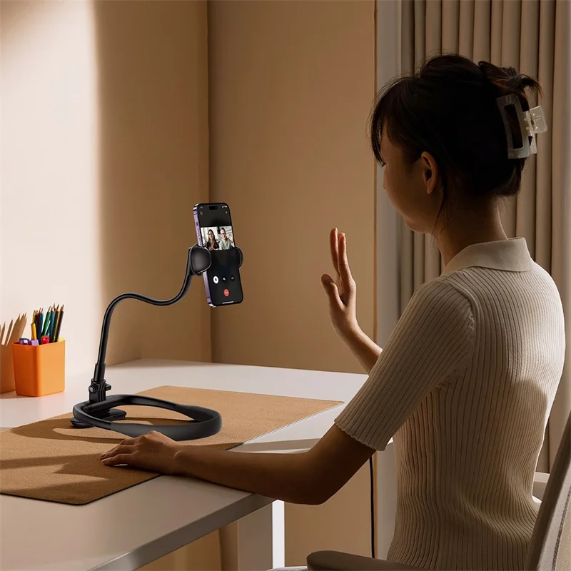 Baseus ComfortJoy Series Neck Phone Holder – Black - Image 8