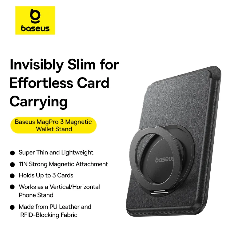 Baseus MagPro 3 Magnetic Wallet Stand - Image 10