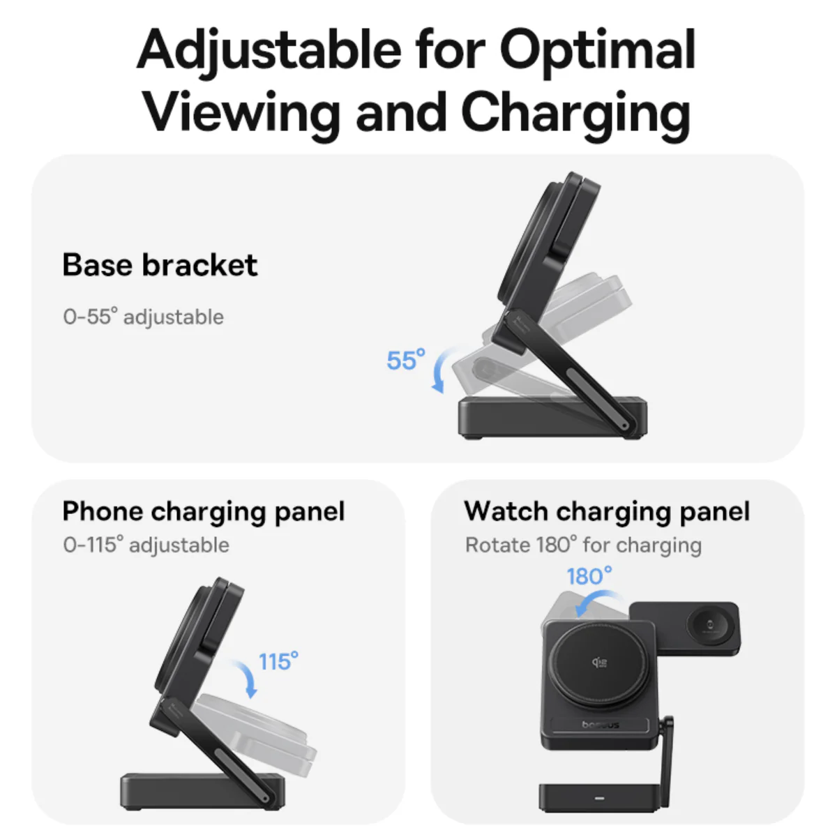 Baseus PicoGo AF21 35W 3-in-1 Qi2.2 Wireless Charger - Image 9