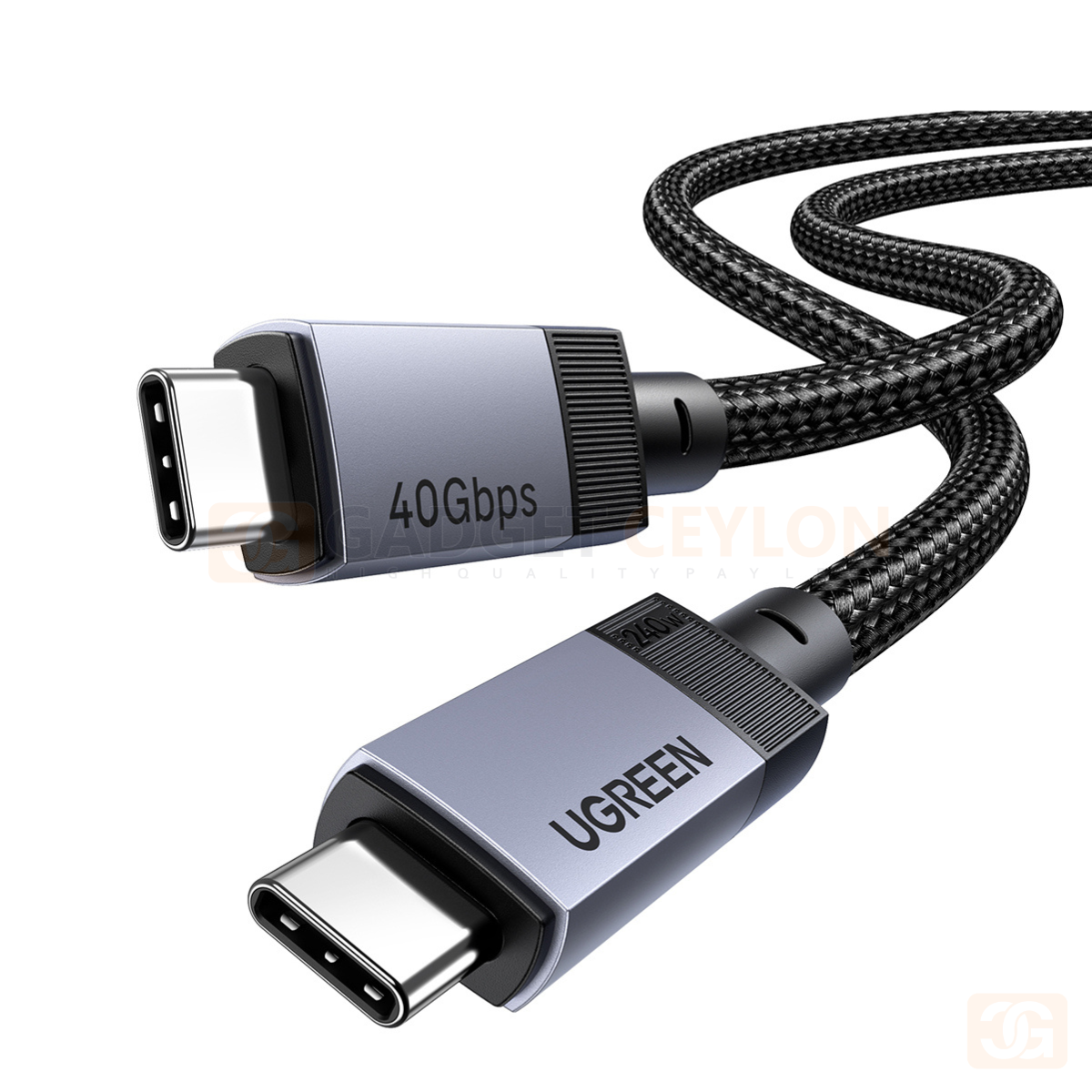 UGREEN 8K@60Hz 240W 1 Meter Type-C to Type-C Gen 3 Cable - Image 2