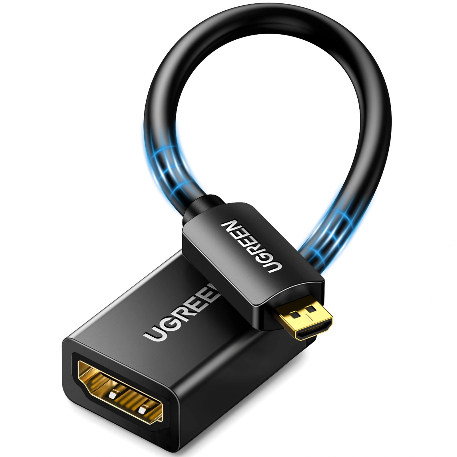 UGREEN Micro HDMI Male to HDMI Female Adapter 22cm - Image 2