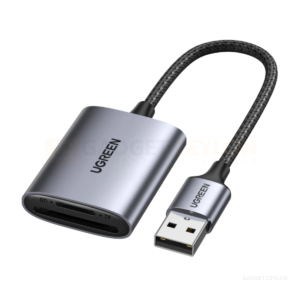 UGREEN 2-in-1 USB 3.0 to SD/TF Memory Card Reader Aluminum – CM401 – 80887