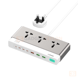 LDNIO SC3 100W GaN 10-in-1 Desktop Charging Station (3 AC + 3 USB-C + 3 USB-A + 1 Lightning)