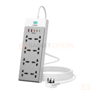 LDNIO SC4 65W 13-in-1 Gallium Nitride Multi-function Power Strip (8 AC + 2 USB-C + 2 USB-A + 1 Lightning)