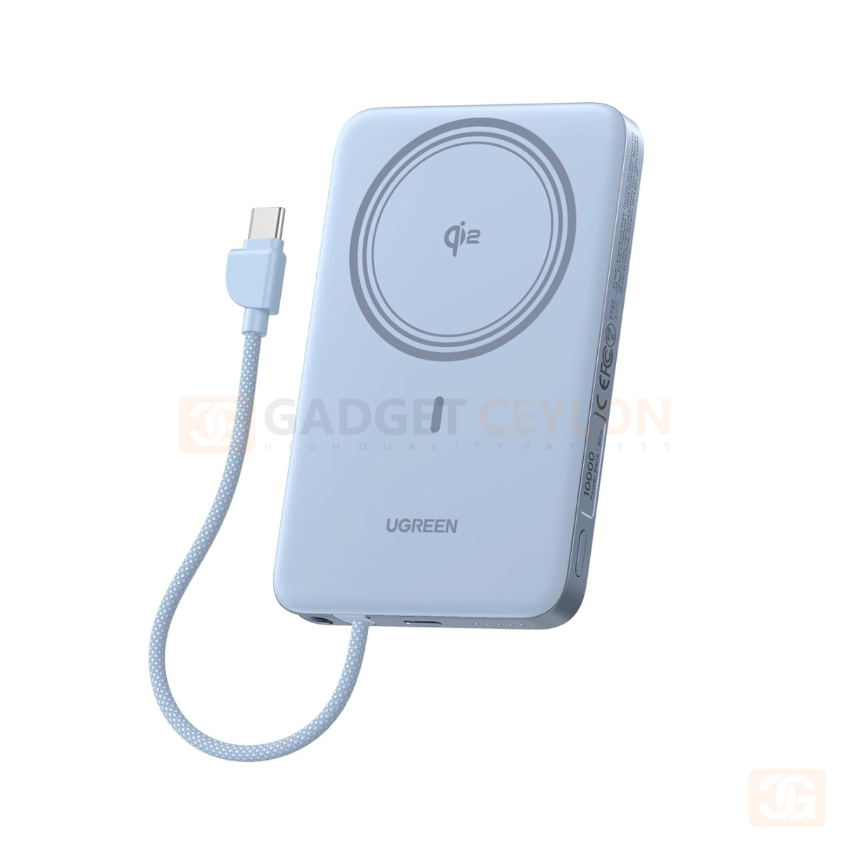 UGREEN Qi2 MagFlow Air 10000mAh 15W Magnetic Wireless Power Bank (Star Blue)- PB570 – 65839B