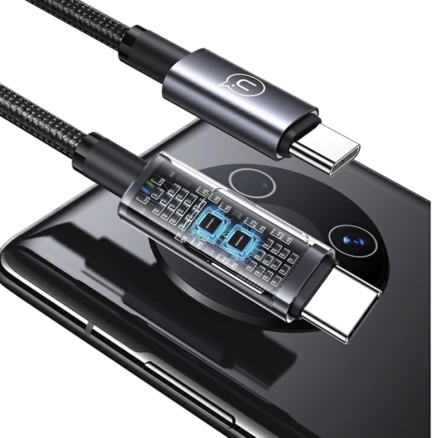 USAMS Sufeng Series 100W 1.2m Type-C To Type-C Cable - Image 2