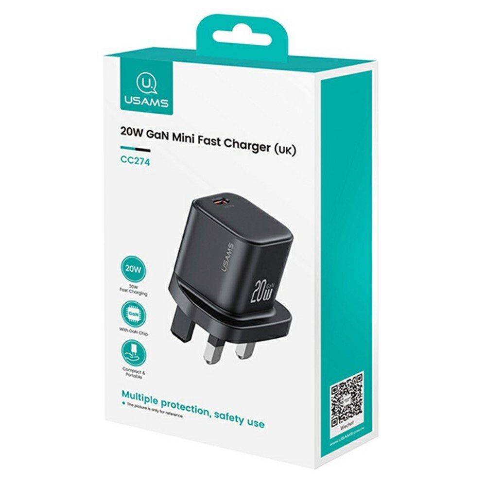 USAMS CC274 20W GaN Mini Fast Charger (UK) - JC Series - Image 9