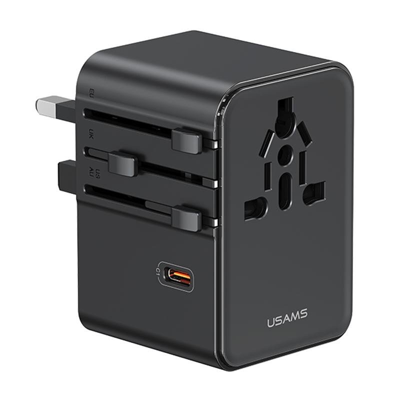 USAMS CC310 70W Three Type-C+ Dual USB Universal Travel Charger (US/AU/UK/EU)