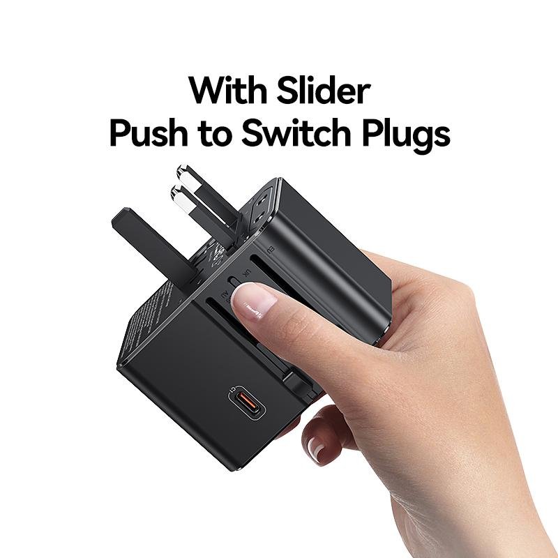 USAMS CC310 70W 3 Type-C + Dual USB Universal Travel Charger - Image 6