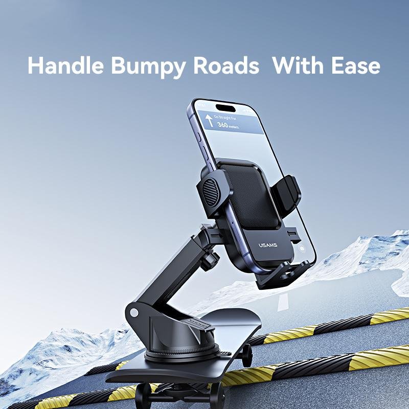 USAMS ZJ091 One-touch Car Center Console Phone Holder - Image 4