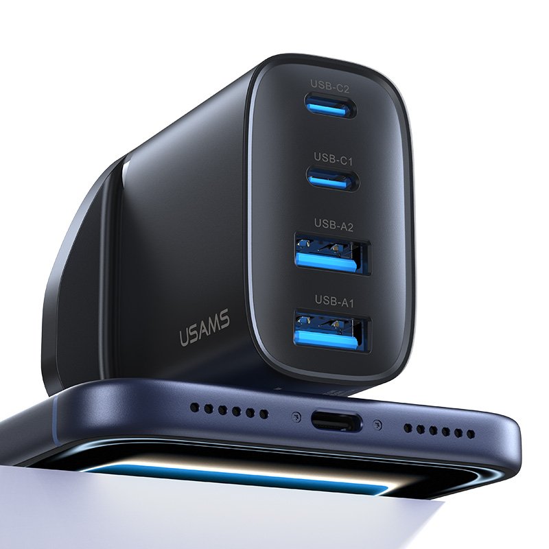 USAMS CC332 T70 40W 4-Port GaN Fast Charger (UK) - Image 2