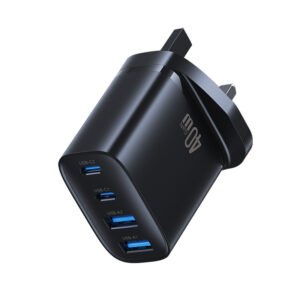 USAMS CC332 T70 40W 4-Port GaN Fast Charger (2 * USB-A + 2 * USB-C | UK)