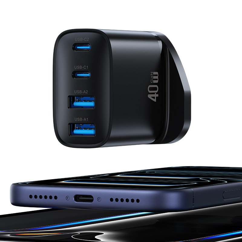 USAMS CC332 T70 40W 4-Port GaN Fast Charger (UK) - Image 3