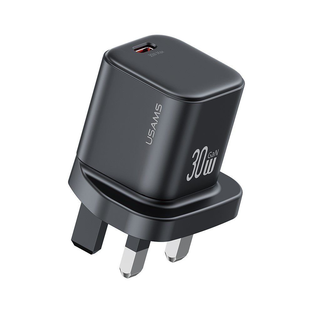 USAMS CC276 30W GaN Mini USB-C Port Fast Charger (UK) - JC Series