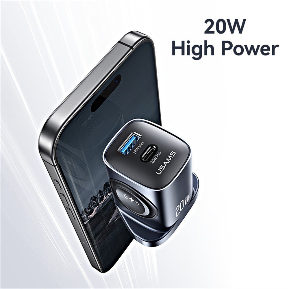 USAMS CC295 T67 20W Multifunctional iWatch Charger With A+C Port - Image 8