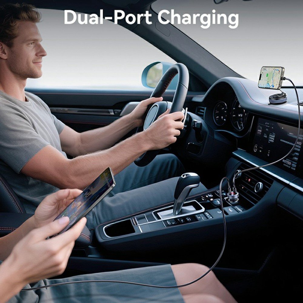 USAMS CC327 45W A+C Ports Aluminum Alloy Car Charger - Image 4