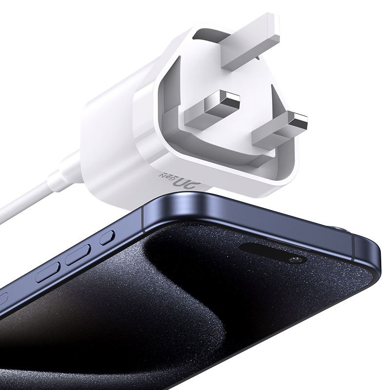 USAMS CC250 20W 1C GaN Fast Charger (UK) - HC Series - Image 7