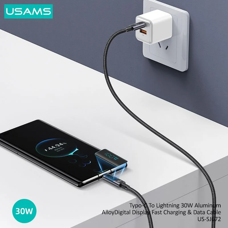 USAMS Sufeng Series 30W 1.2m Type-C To Lightning Cable - Image 3